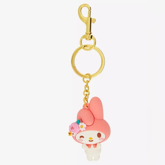Loungefly Sanrio My Melody Floral 3D Keychain - Picture 1 of 4